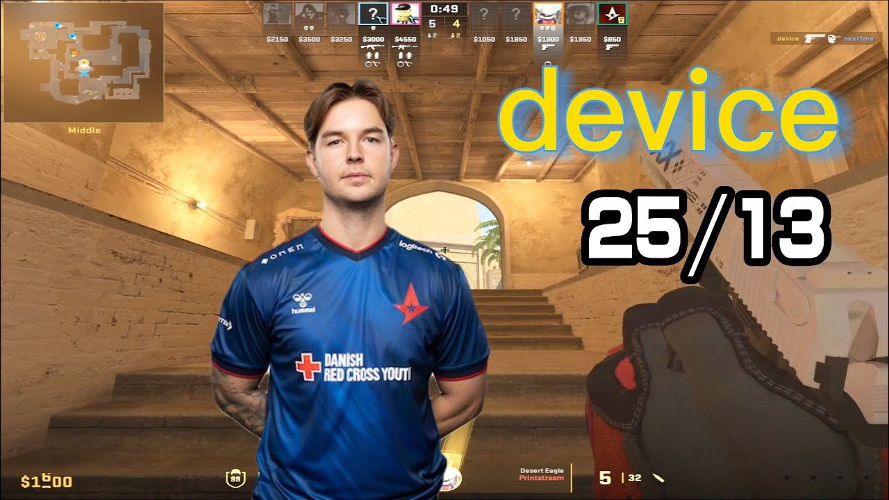 device MIRAGE POV（25/13）w/jabbi/stavn ￨ACE ￨ 2 Triple Kills ￨ (CS2 FACEIT POV) Jan 11, 2024