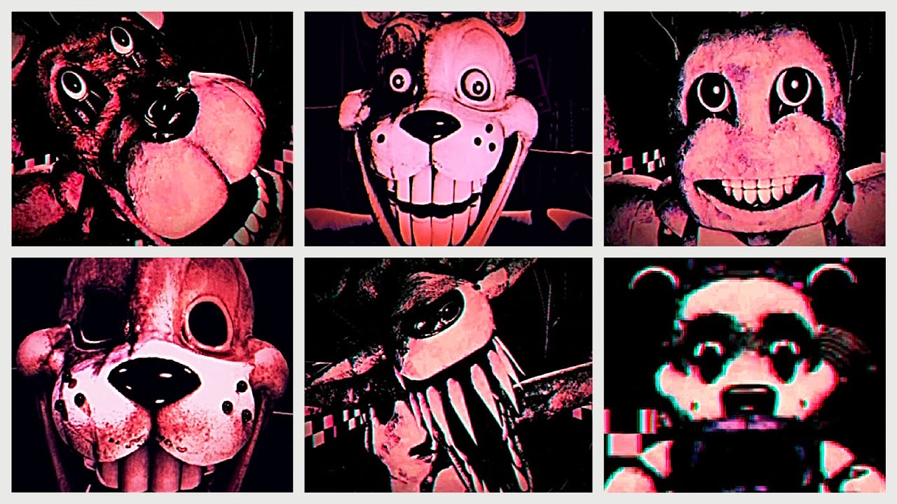 FNAF 1 REMAKE All Jumpscares & Max Mode Complete