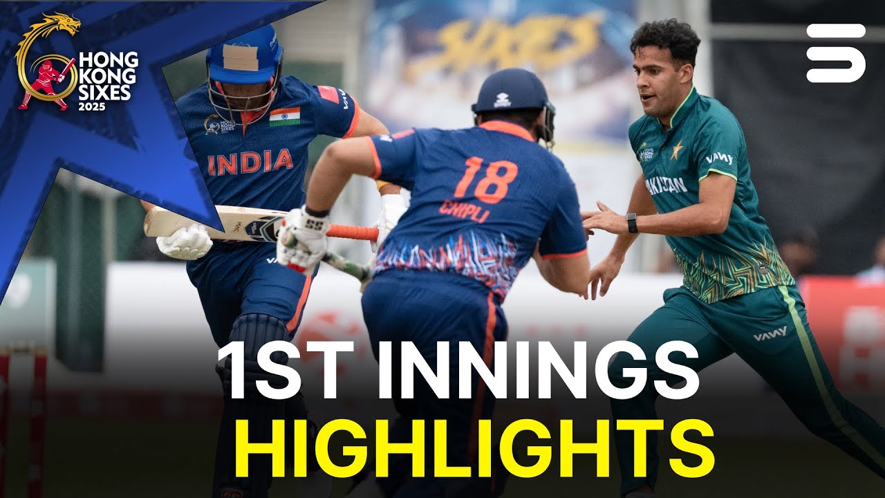 1st Innings Highlights | Pakistan vs India | Day 1 | Hong Kong Sixes 2025 | ZG1S