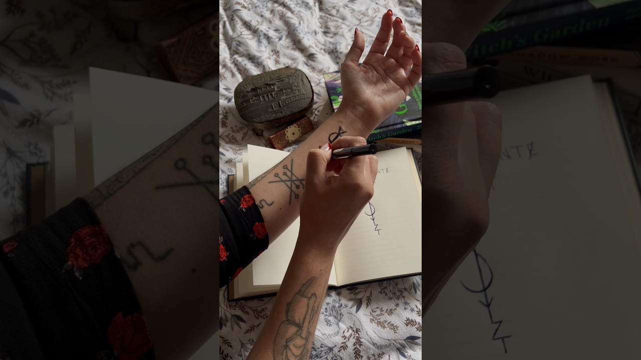 Manifiesta con sigilos 🤍🕯️✨ #sigilo #manifestation #sigil #magic