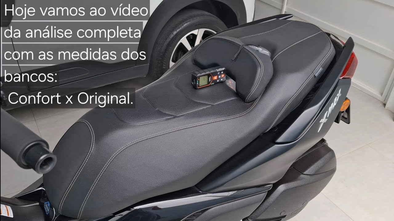 Análise com medidas do Banco Confort Yamaha Xmax 300 ou 250 2025 e anteriores
