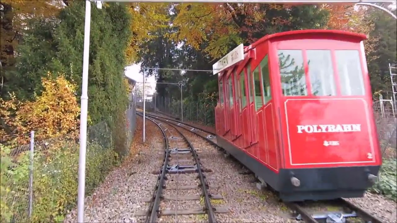 Polybahn Zürich mit dem Polybahn-Lied Trio Eugster - Standseilbahn funicular zurich