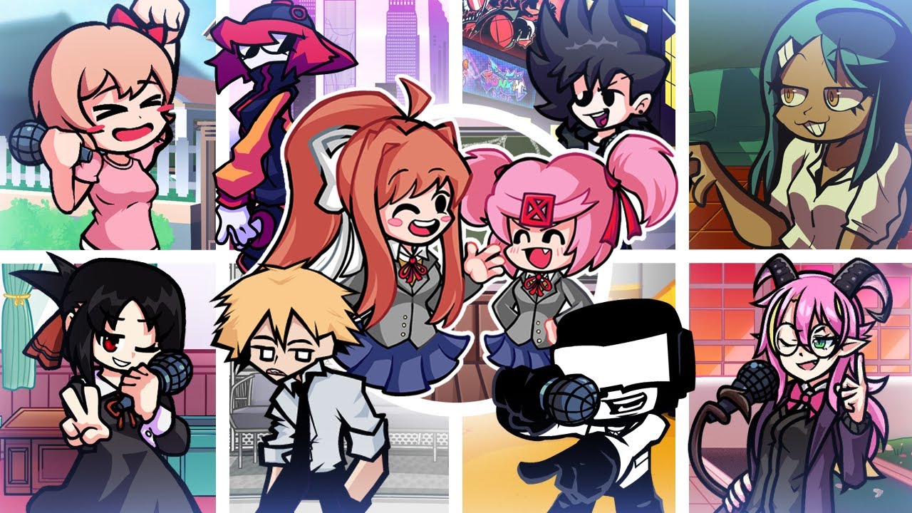Hot Air Balloon But Every Turn A Different Cover Is Used 🎶 (FNF Doki Doki Takeover )