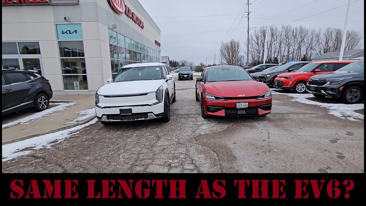Kia EV9 Wind RWD - First Impressions, Test Drive and Size Comparison with the Kia EV6