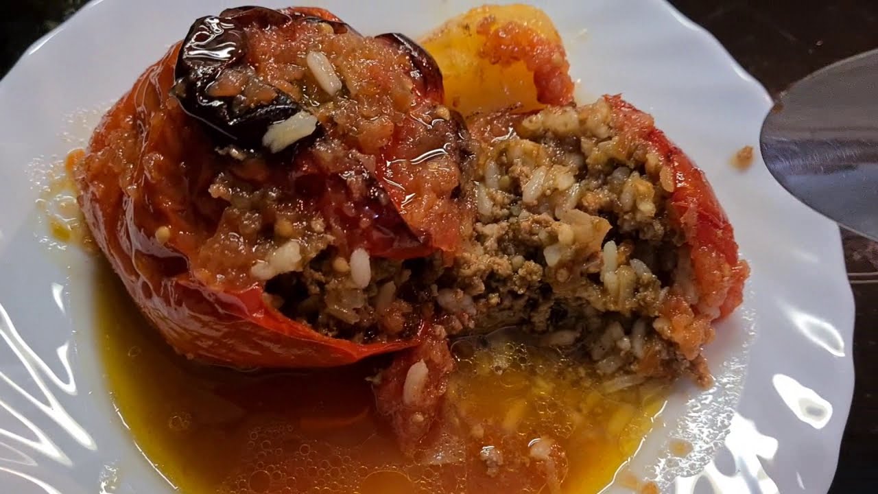 MamaMaria kocht gefüllte Paprika nach griechische Art Mediteran #SäämsKüche