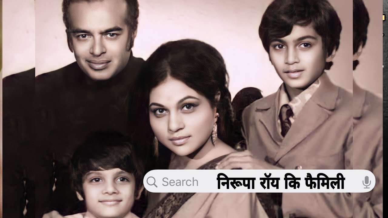 Legendary Actress Nirupa Roy With Her Sons, and Husband | Biography | Life Story