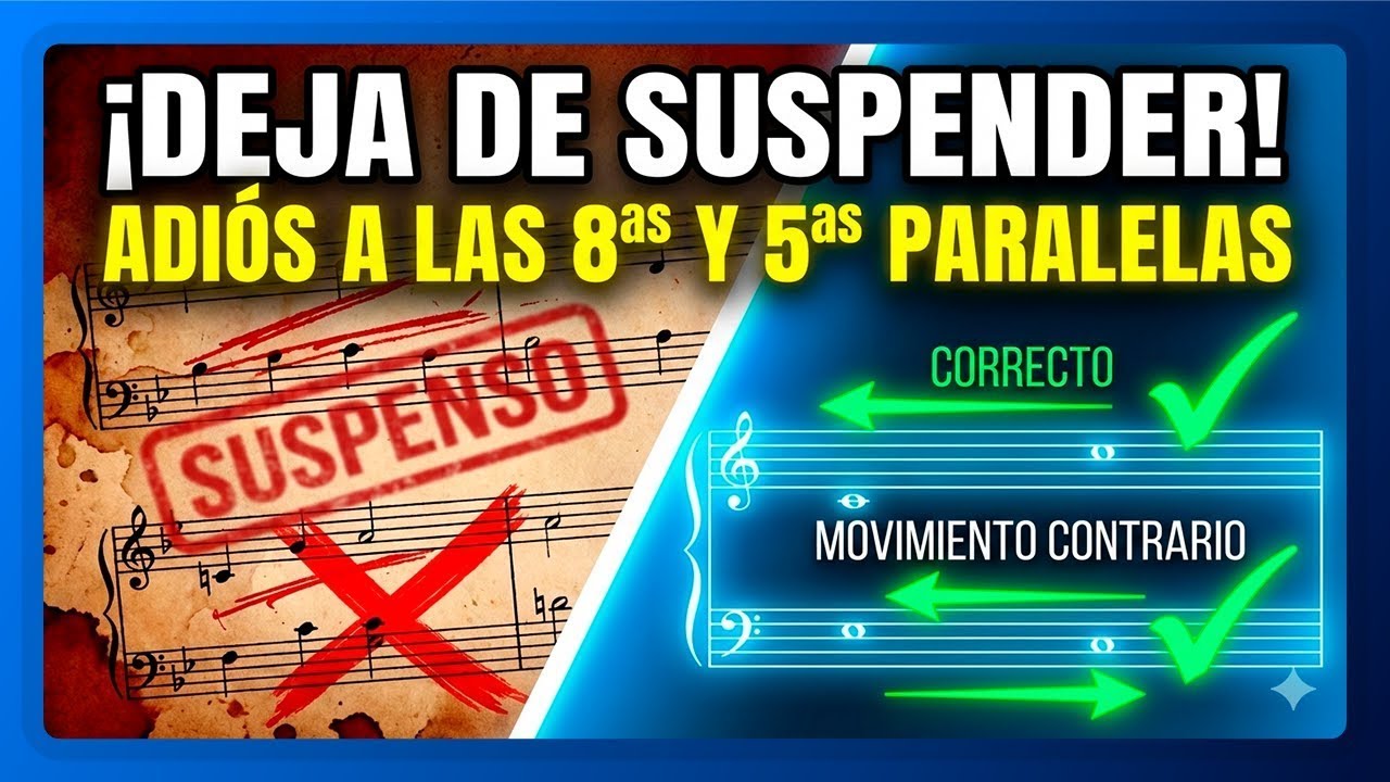 ¡Nunca más 5as y 8as paralelas con este TRUCO de armonía!