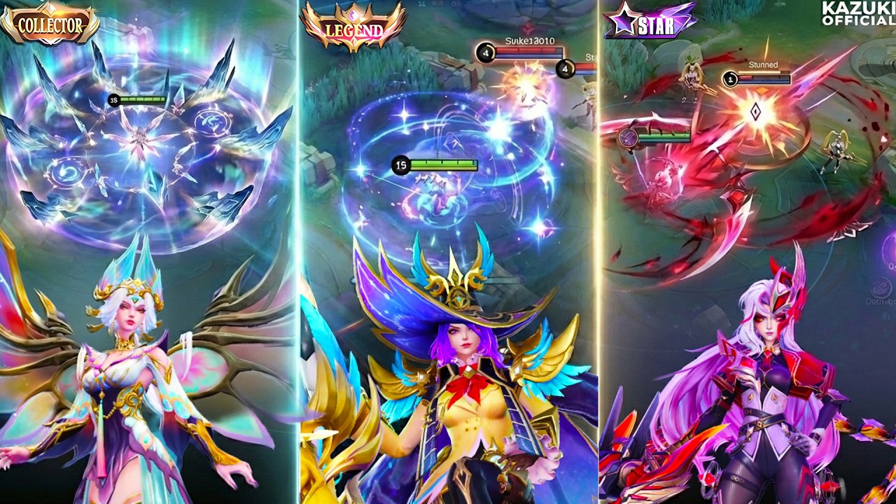 3 NEW UPCOMING SKINS GAMEPLAY! LESLEY LEGEND REVAMP | ALICE COLLECTOR | OBSIDIA STARLIGHT