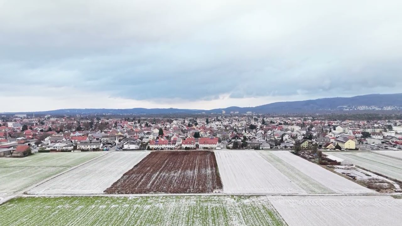 Pfungstadt aus der Vogelperspektive am 03.01.2026
