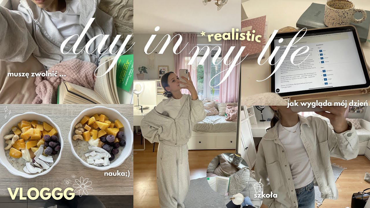 day in my life | vlog | spędźcie ze mną dzień jako nastolatka w liceum 🌱🤍🎀 