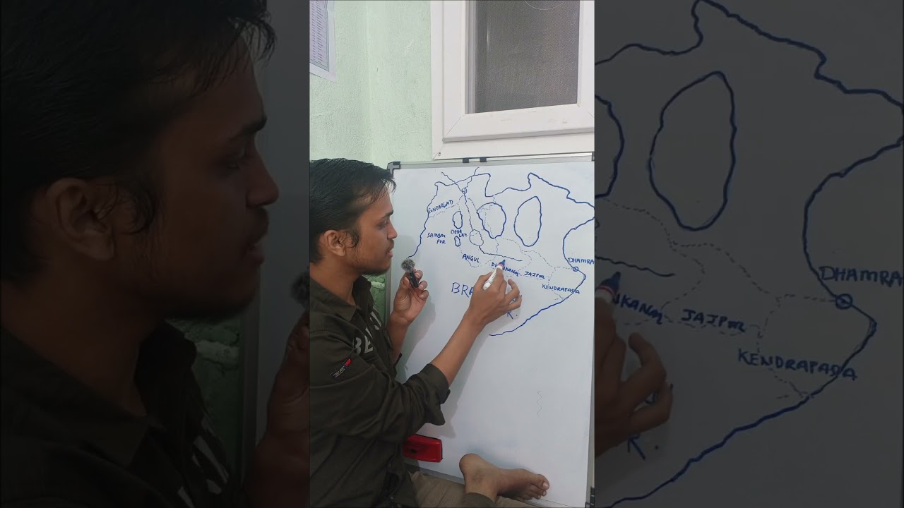 Brahmani River Flow in Odisha 🌊| #odia #odisha #odiashorts #ossc #ossccg #odishagk #prelims #oas