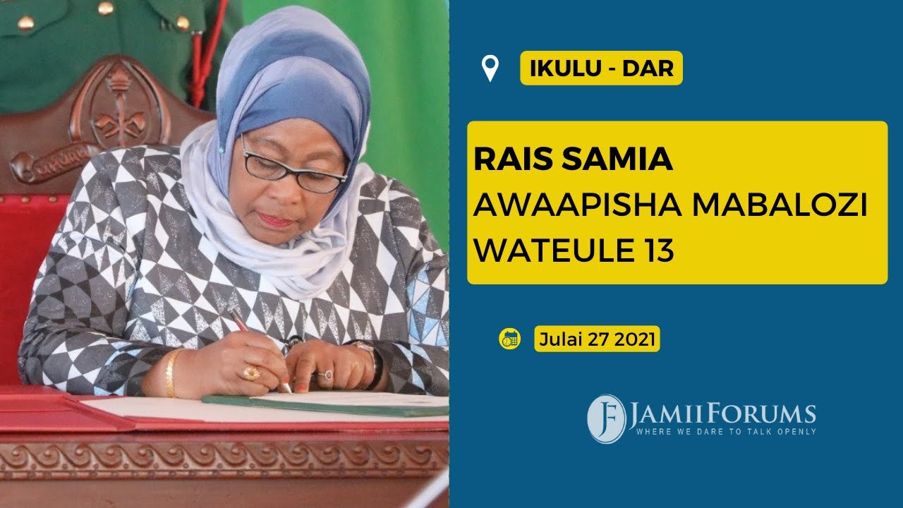 Hotuba ya Rais Samia Suluhu kuapisha Mabalozi Ikulu