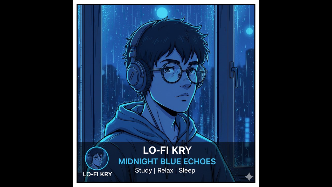LO-FI KRY #1 - Lost in the Blue Hour 🌃 [Lofi Hip Hop / Comic Style Visuals]