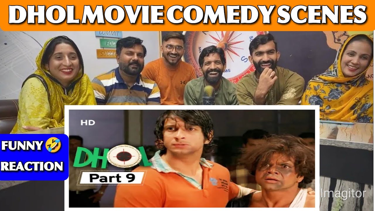 Reaction on Dhol - Superhit Bollywood Comedy Movie Rajpal Yadav - Sharman Joshi