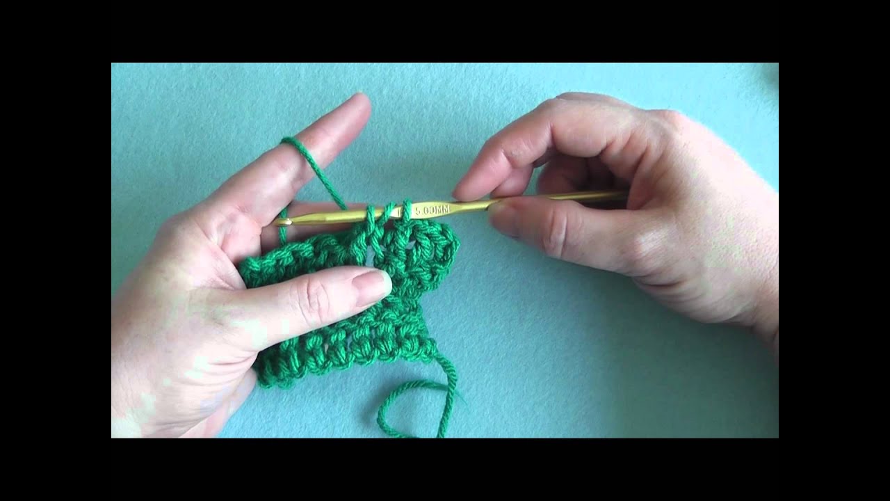 How To: Double Crochet Front Post (dcfp)