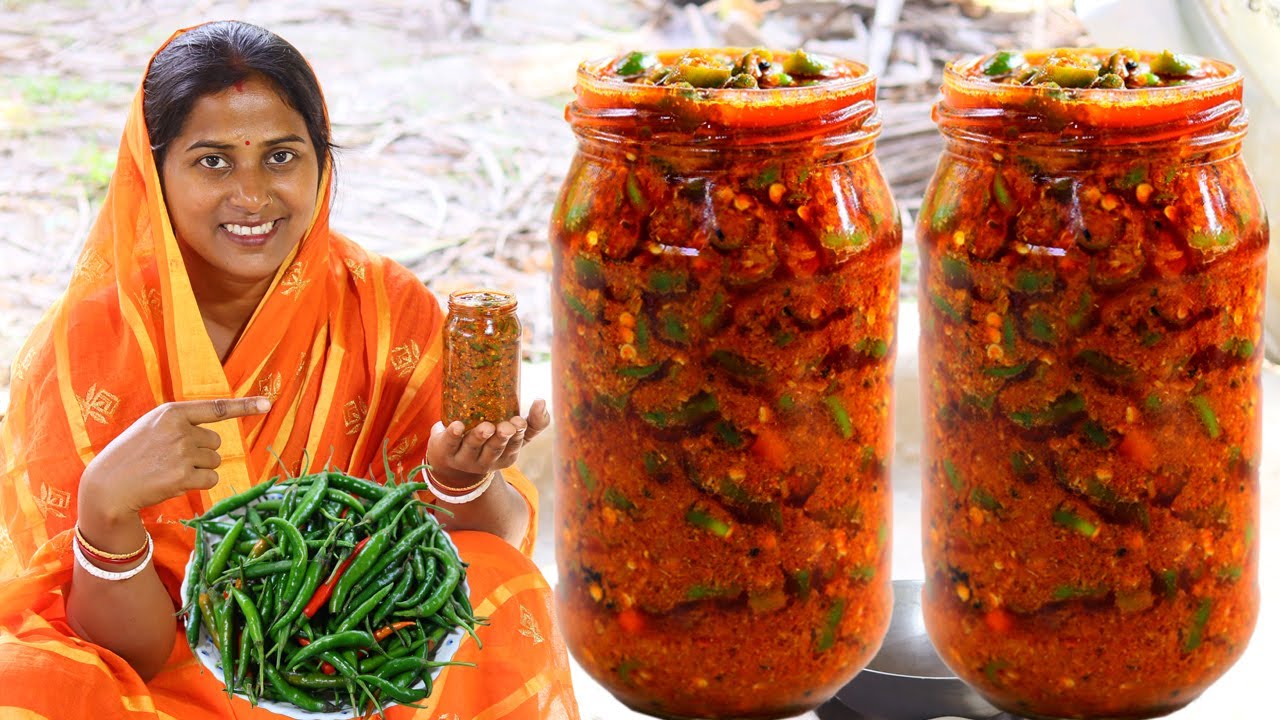 আচার বানান লঙ্কা দিয়ে, সারাবছর  খান জমিয়ে II Lonkar achar II