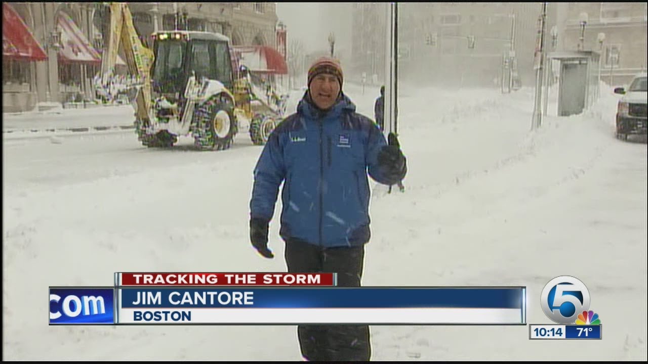 Jim Cantore checks in from Boston on Nemo storm