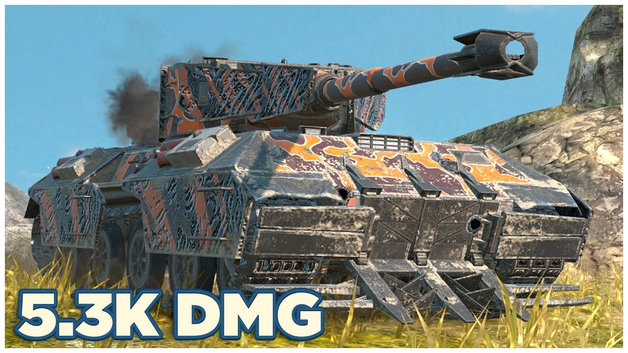 Titan H-N • 5.3К УРОНА • 5 ФРАГОВ • WoT Blitz