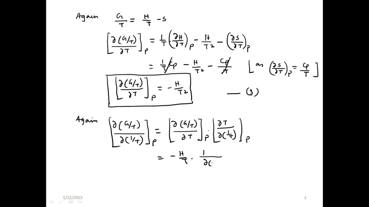 Classical Thermodynamics: Lecture 20