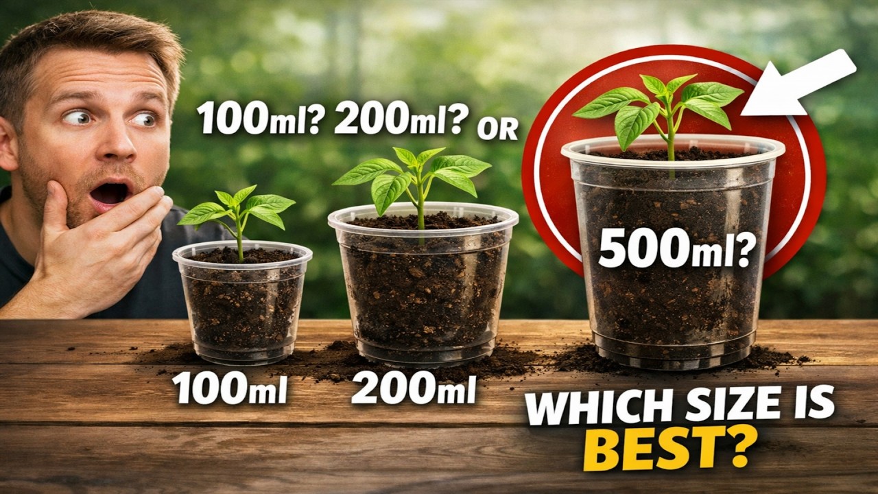 The secret to growing healthy, strong seedlings in a cup! Which should you choose: 100, 200, or 500
