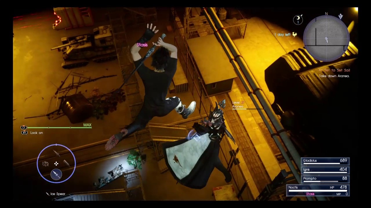 Final Fantasy XV - Level 1:  Aranea Highwind (no damage with restrictions)