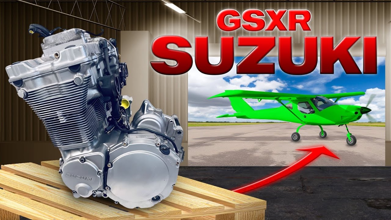 Un moteur dérivé des motos SUZUKI GSXR dans un ULM… Oui, c'est possible !!! 🏍️✈️