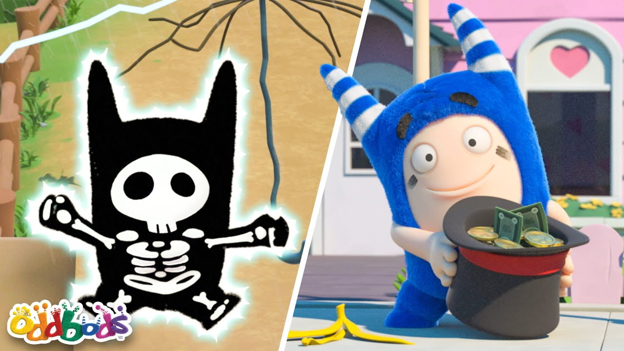 How Did Newt's Lucky Change? | Hebrew Cartoons for Kids | Anime | Oddbods - Oddbods In Hebrew