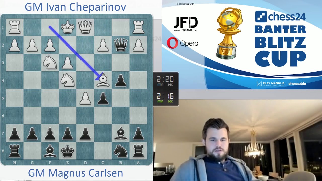 World Champion Magnus Carlsen vs. GM Ivan Cheparinov | Banter Blitz Cup