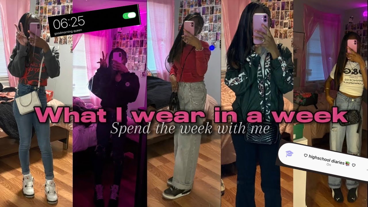 A Week Of My School Outfits ||Chitchat, GRWM, School Vlog୨ৎ||