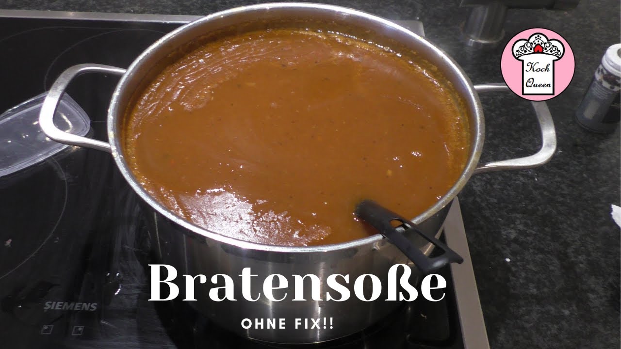 BRATENSAUCE,  selbstgemacht aus Schweineknochen & Gemüse  - ohne Packerl!!