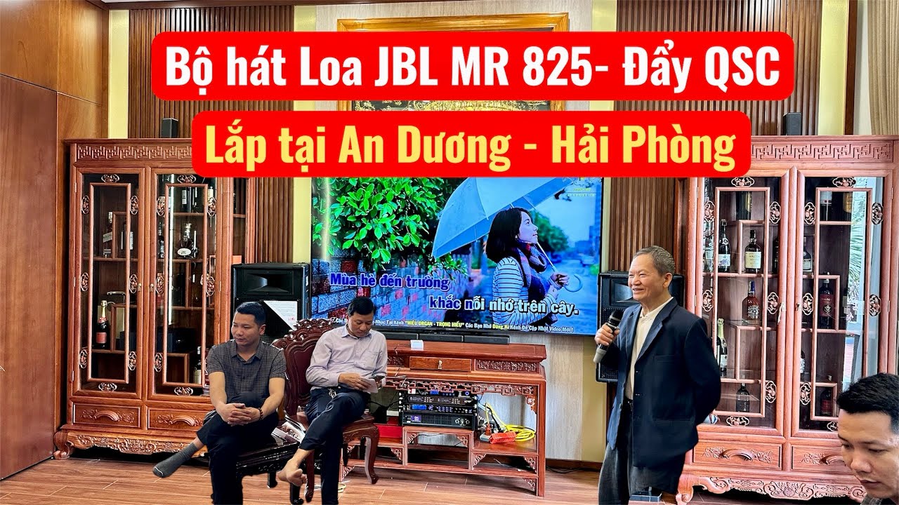 Lắp cho E Điệp bộ hát loa jbl Mr 825. Đẩy QSC 3242. Đt 0936.583.140///0368.028.299
