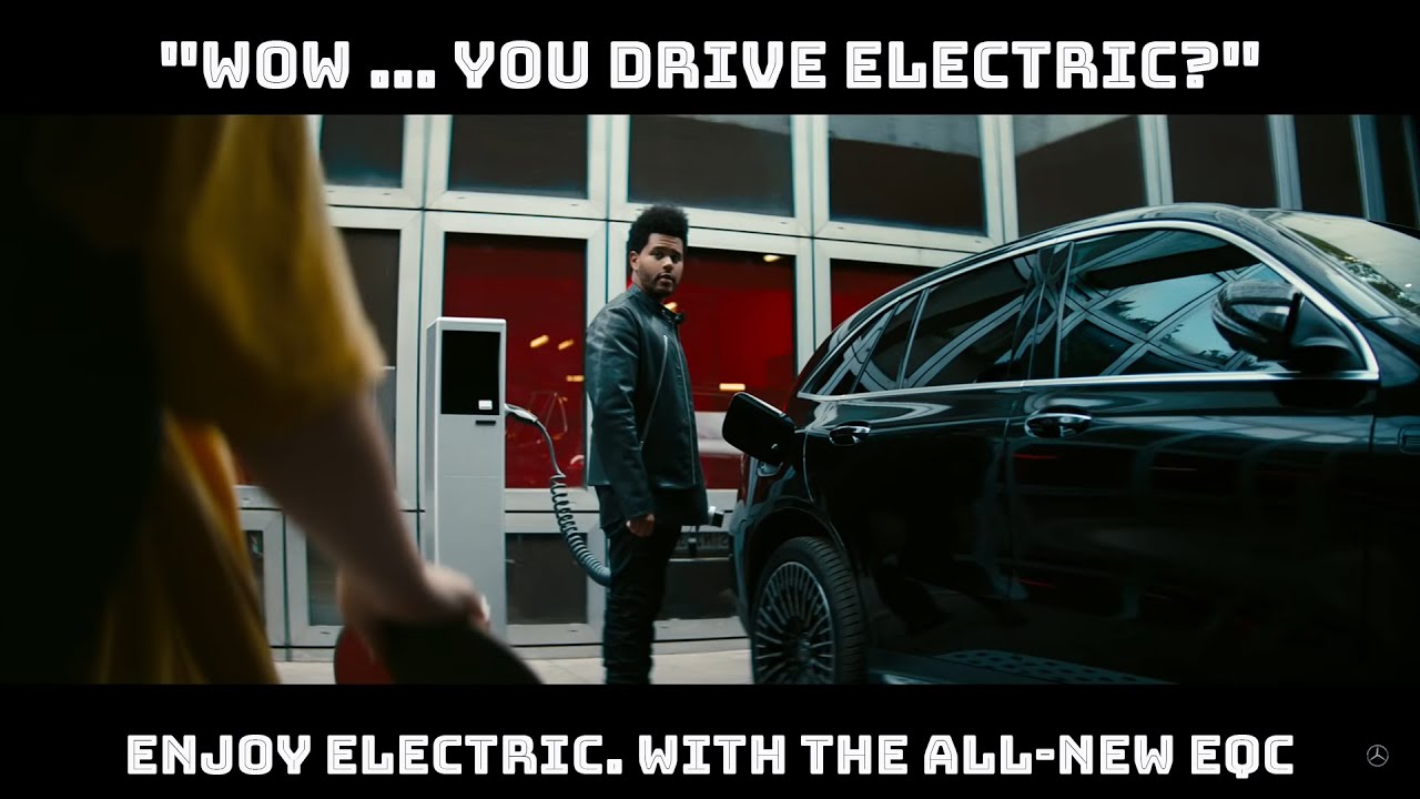 The Weeknd Enjoying Electric with the all new EQC - “Blinding Lights”