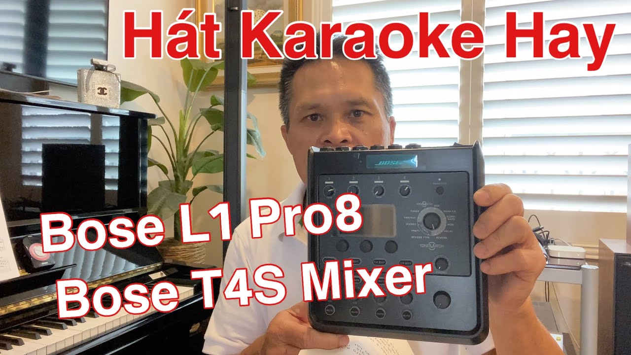 Cách Cắm Dây Bose T4S Mixer và Bose L1 Pro8 Để Hát Karaoke và Nghe Nhạc [4K]