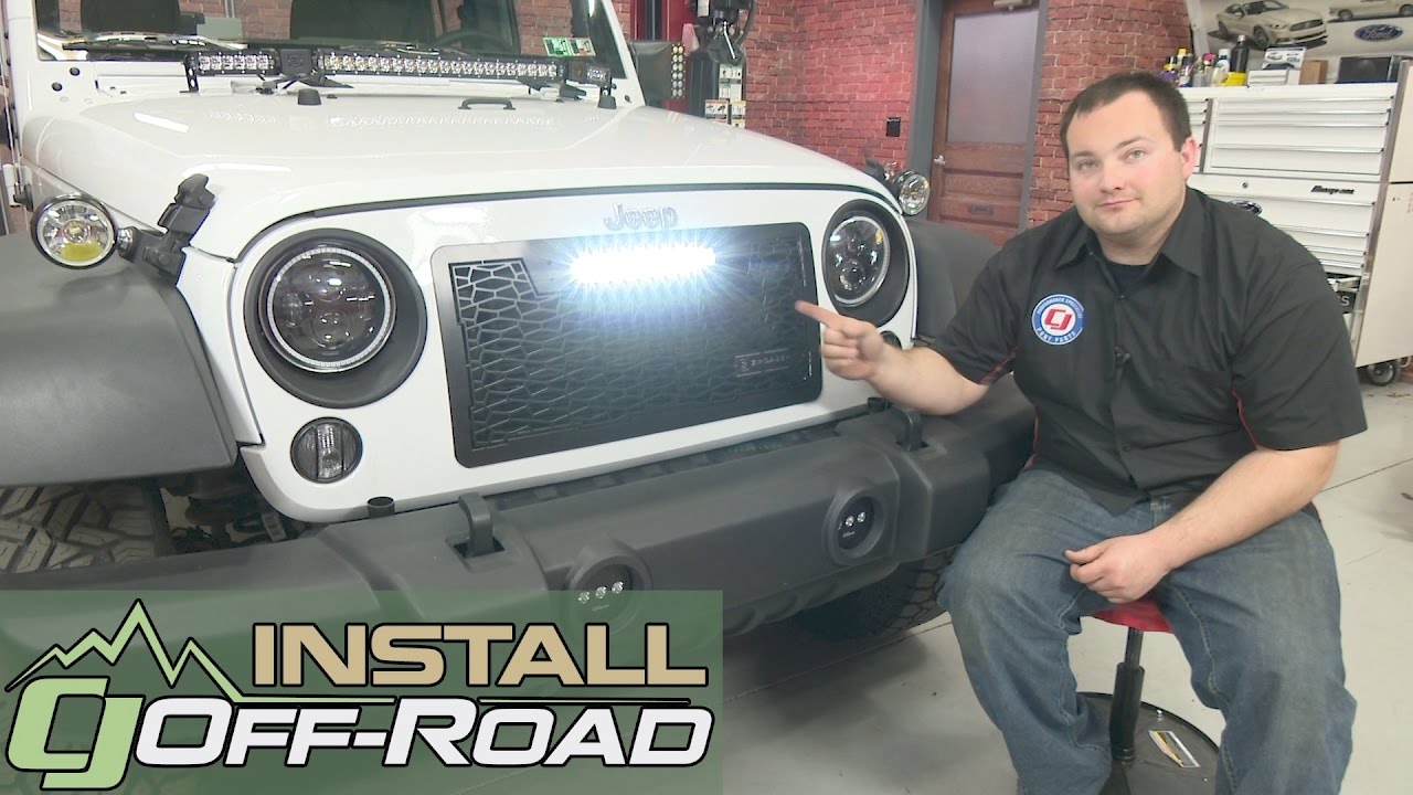 Jeep Wrangler JK T-Rex Grilles Main Grille Insert ZROADZ w/10