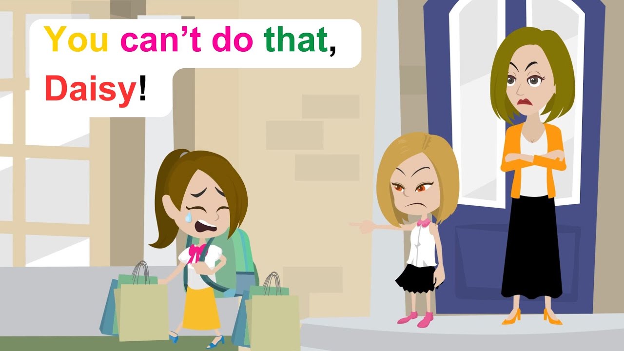 Ella's cousin kicks her out of the house - English Funny Animated Story - Ella English