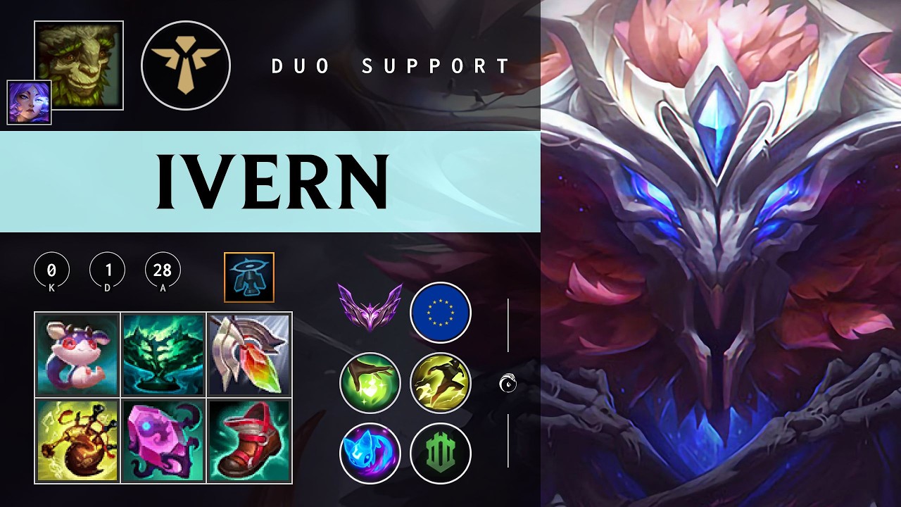 Ivern Support vs Nautilus - EUW Master Patch 26.04
