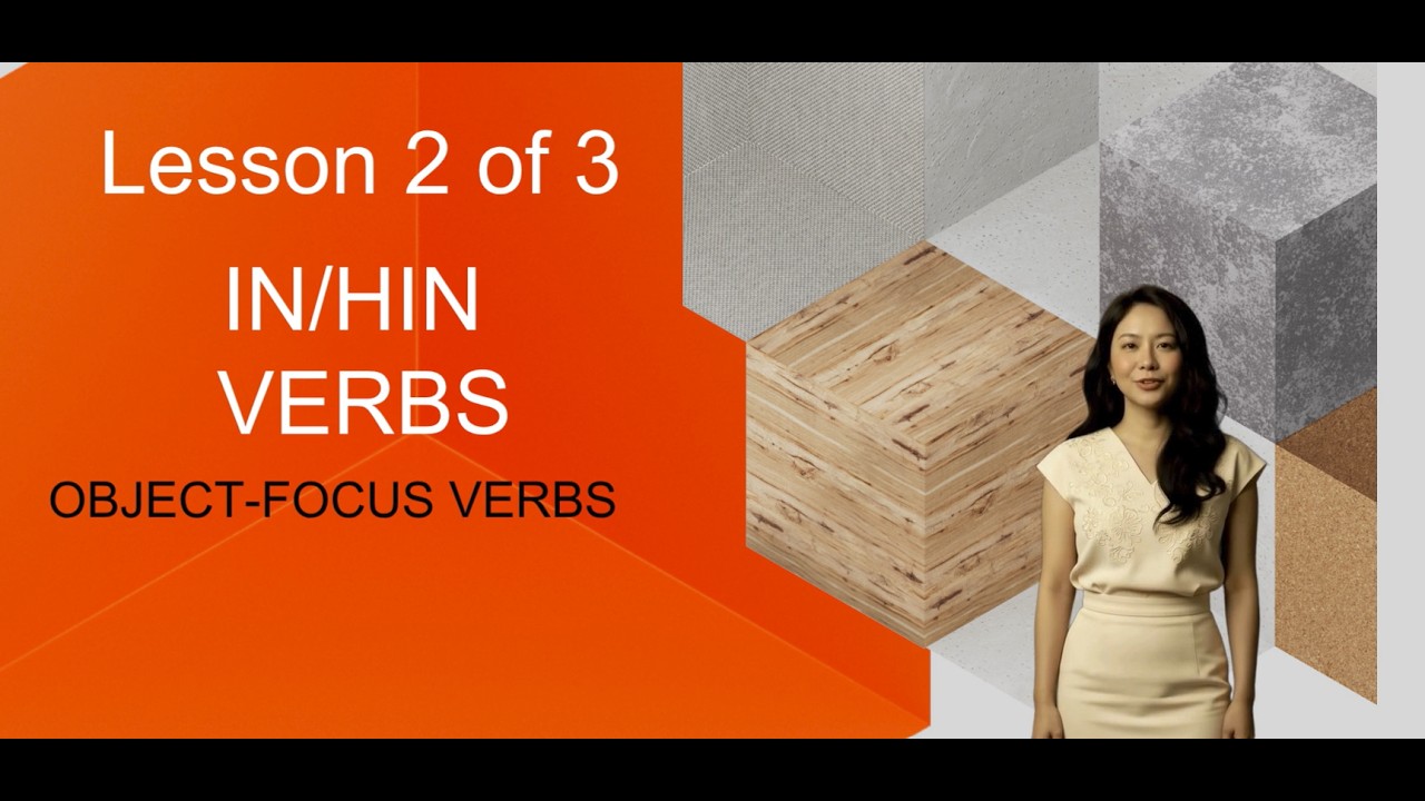 -IN- Verbs with CONSONANT Initials-Formation Pattern: Lesson 2 of 3