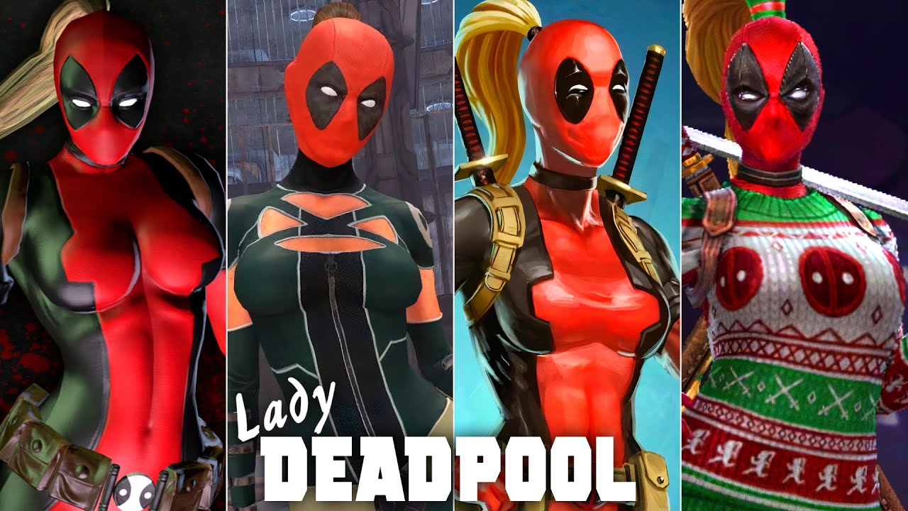 Evolution of Lady Deadpool in games
