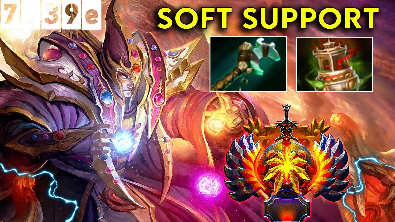 Invoker Immortal Soft Support - Dota 2 Patch 7.39e Pro Pub Gameplay