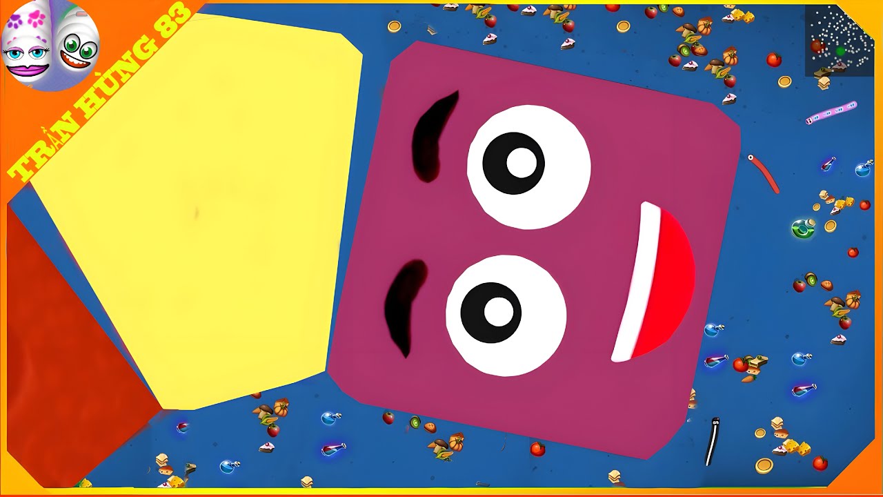 🐍WORMSZONE.IO | GIANT SLITHER SNAKE TOP 01 / Epic Worms Zone Best Gameplay! | Trần Hùng 83