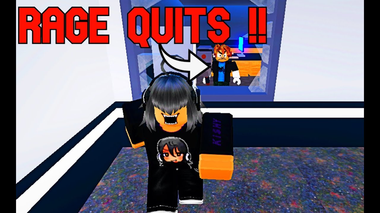 HE THINKS HE'S THE BEST..& RAGE QUITS ON FLEE THE FACILITY!