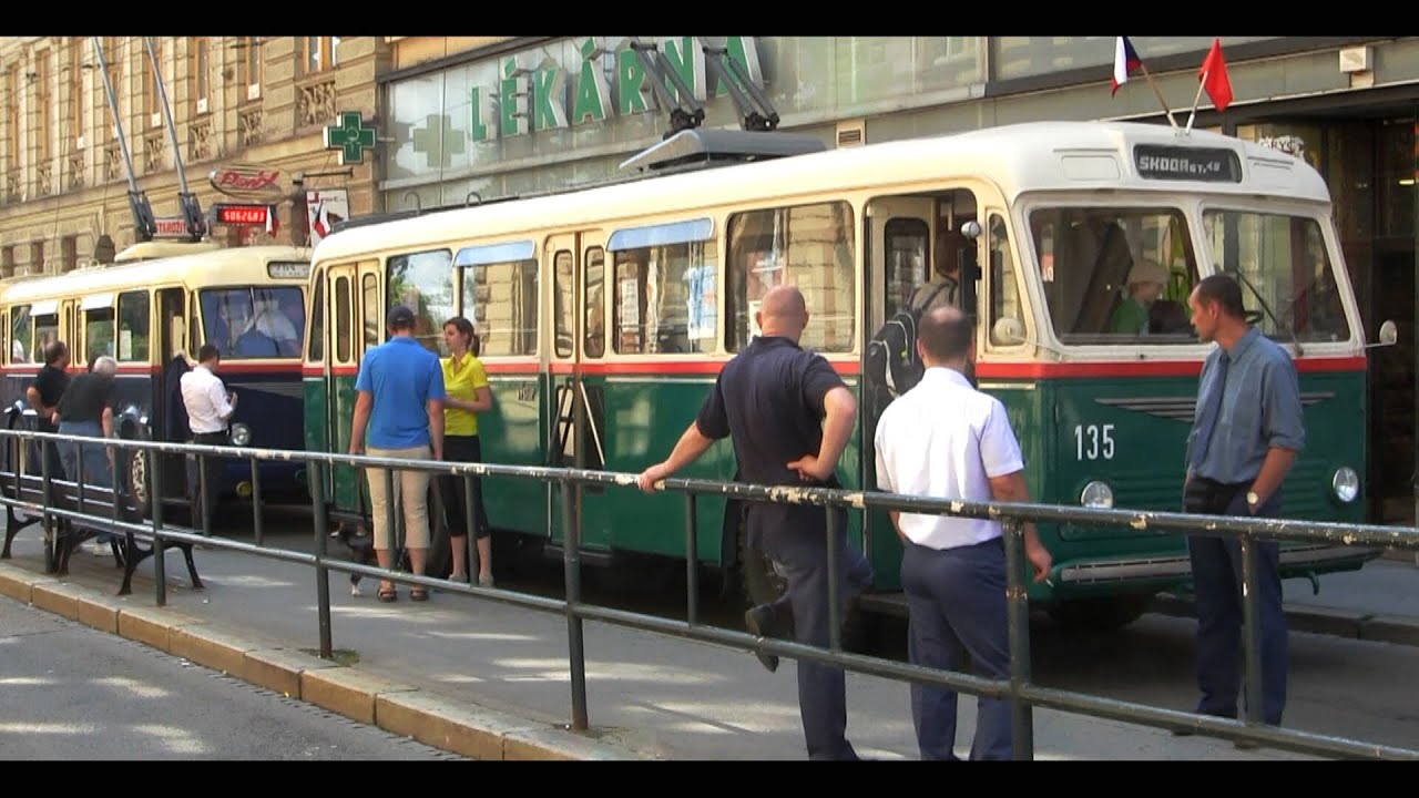 Dopravní nostalgie 2013 - trolejbusy Škoda 6Tr, Škoda 7Tr,  Škoda 9Tr ...