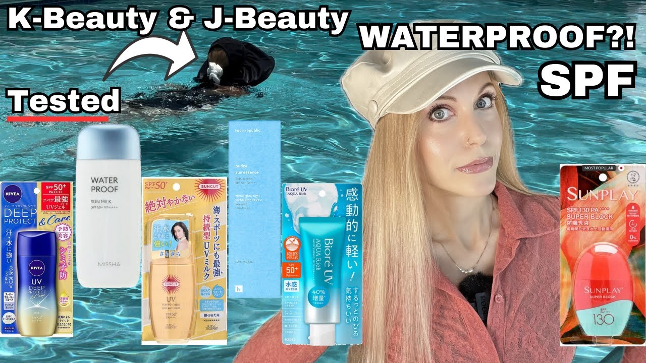 6 Waterproof J-Beauty/K-Beauty Sunscreens, TESTED!