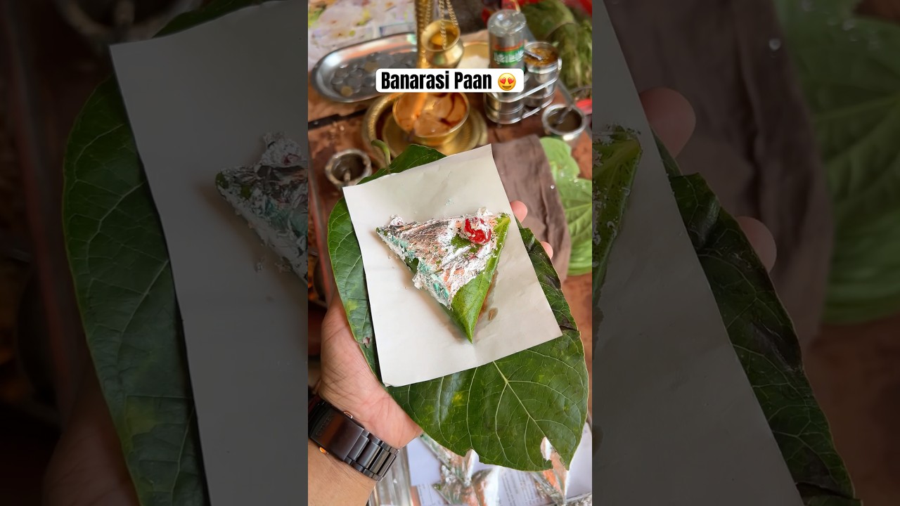 Must try meetha paan of Varanasi😍Banarasi paan #shorts