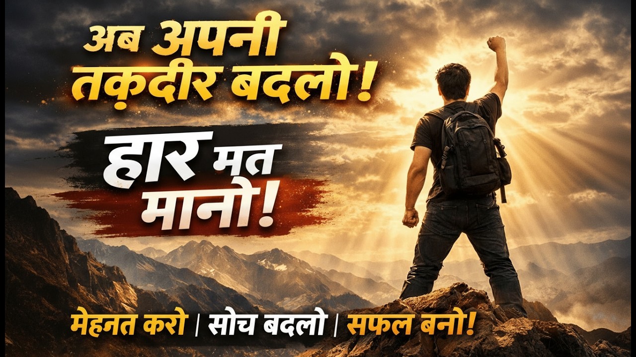 Motivational speech....ll कभी हार मत मानो ll प्रेरणादायक लाइने जो आपका जीवन बदल दें ll