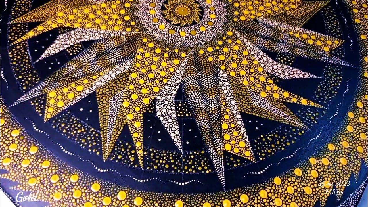 3d dots mandala art #3dmandala #3dart #dotart