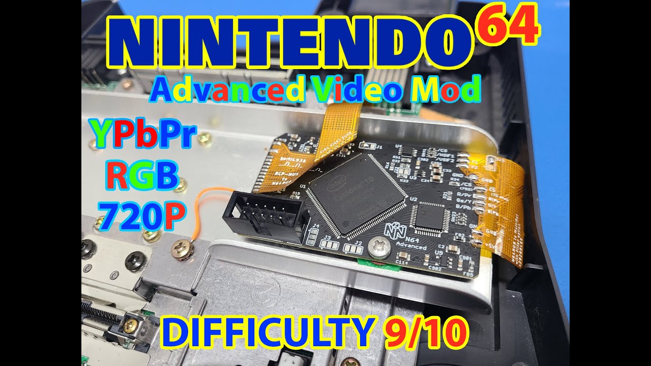 I Hate Modding The Nintendo 64 | N64 Advanced RGB, VGA & YPbPr 720P Video