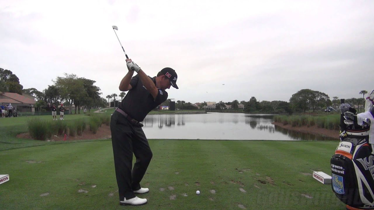 GOLF SWING 2013 - GRAEME MCDOWELL IRON - DTL REGULAR SPEED & SLOW MOTION - 1080p HD