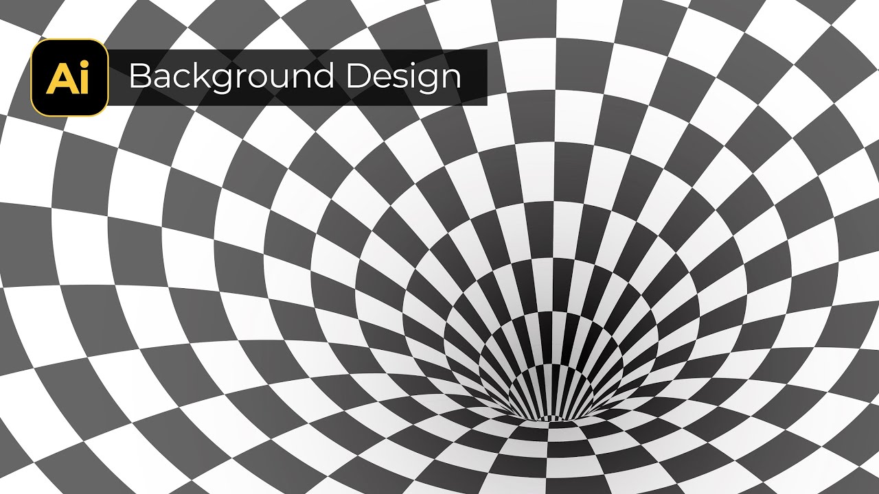 Create Optical Illusion Abstract Background Design | Adobe Illustrator Tutorials