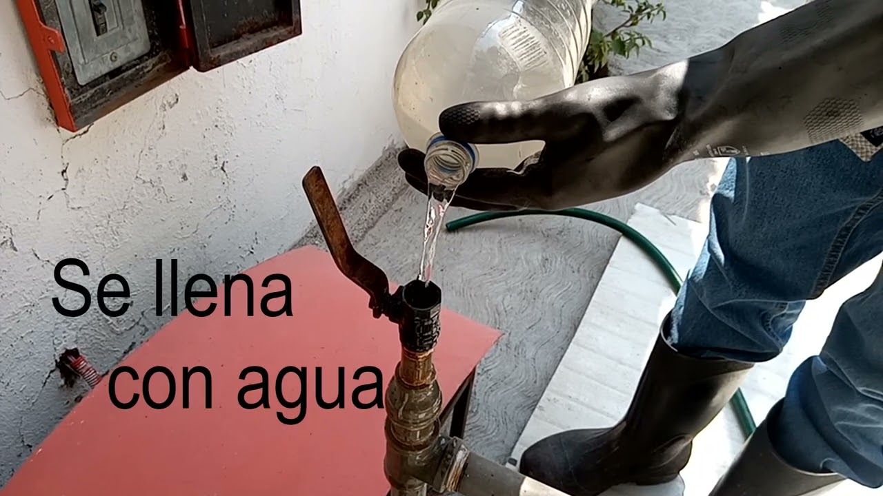 Como purgar o cebar la bomba de agua el&eacute;ctrica que no sale agua